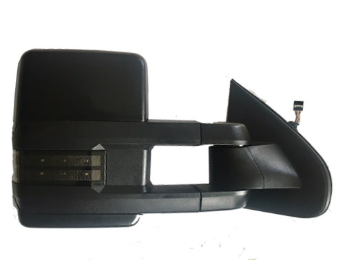 Towing Mirror Fits 2014 - 2018 Passenger Side Power Heated with Smoked Signal