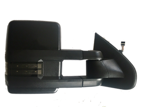 Towing Mirror Fits 2014 - 2018 Passenger Side Power Heated with Smoked Signal