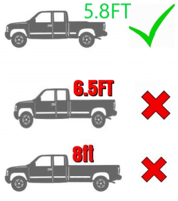 Soft Trifold Tonneau Cover fits Silverado Sierra 19 - 25 5.8ft