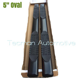 Side step bars for Dodge Ram Quad Cab 1500 2009 - 2018 5" oval Black - 0