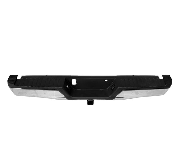 BUMPER REAR CHROME W/BLACK PAD W/MAX TOW HITCH W/O SENSOR for Ford f150 2015 - 2020 FO1103187