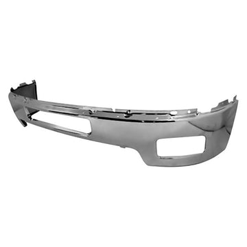 Replaces : GM1002837 BUMPER FR W/FOG LAMP HOLE CHROME STEEL For Silverado 2500 3500