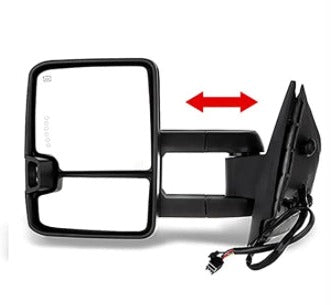 Driver Side Towing Mirror For 2007-2013 Chevy Silverado & GMC Sierra – Manual Fold – Heated
