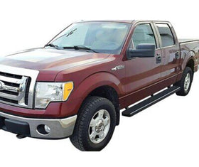 For Ford F-150 2009-2014 APG IB06EAG7B 5" iStep Cab Length Black Running Boards