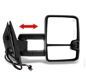 Towing mirror fits Silverado Sierra 07-13 Passenger side RH Power heated turn signal - 0