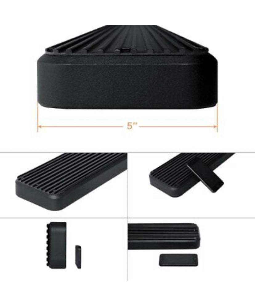 For Ford F-150 2009-2014 APG IB06EAG7B 5" iStep Cab Length Black Running Boards
