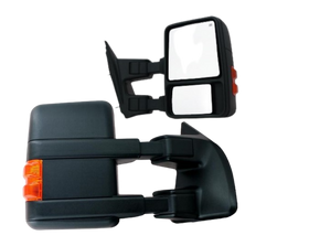 Towing Mirrors For Ford F250 F350 F450 08 - 16 Amber signal Pair Power Heated