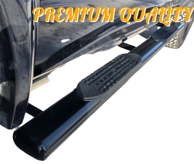 Side step bars for Ford F150 Crew cab 2009 - 2014  5" oval Black