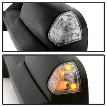 Power Folding Towing Mirrors Fits Dodge Ram 2009-2018 (2019-2024 Classic) Black Pair Power Heated - 0