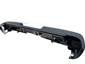 REPLACES GM1103176 BUMPER FOR SILVERADO SIERRA REAR ASSY CHROME W/CORNER STEP W/O SENSOR HOLES - 0