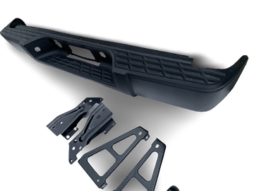Rear Bumper for GMC Sierra Chevy Silverado 2007 - 2013 Black w/o sensor holes - 0