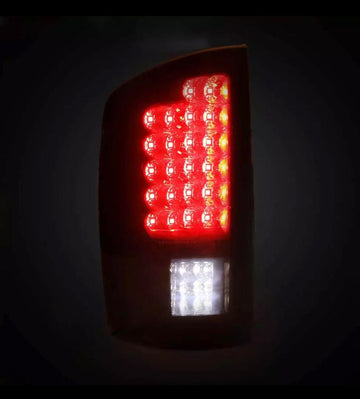 Tail lights for 02-06 Dodge Ram 1500/03 2500 3500 LED Tail Brake Light Rear Lamp Black/Smoke - 0