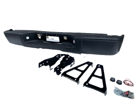 Rear Bumper for GMC Sierra Chevy Silverado 2007 - 2013 Black w/o sensor holes